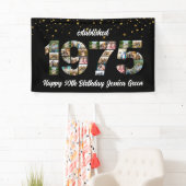 50. Geburtstag Foto Collage gegründet 1975 Banner (Insitu)