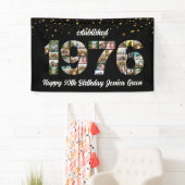 50. Geburtstag Foto-Collage gegründet 1976 Banner (Insitu)