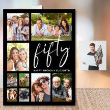50. Geburtstag Foto Collage Jumbo