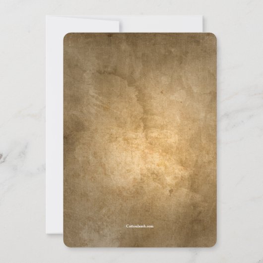 50. Geburtstag Foto Einladung (Rückseite)