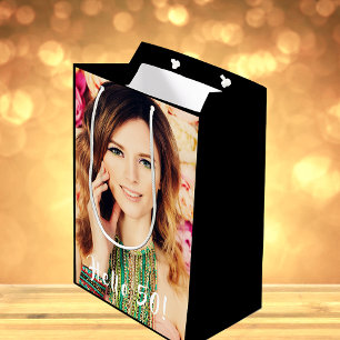 50. Geburtstag Foto hallo 50 fünfzig Mittlere Geschenktüte