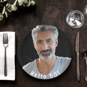 50. Geburtstag Foto Hallo 50 Typ Männer Pappteller