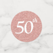 50. Geburtstag Foto Konfetti (Klein Vorderseite)