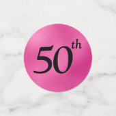 50. Geburtstag Foto Konfetti (Klein Vorderseite)