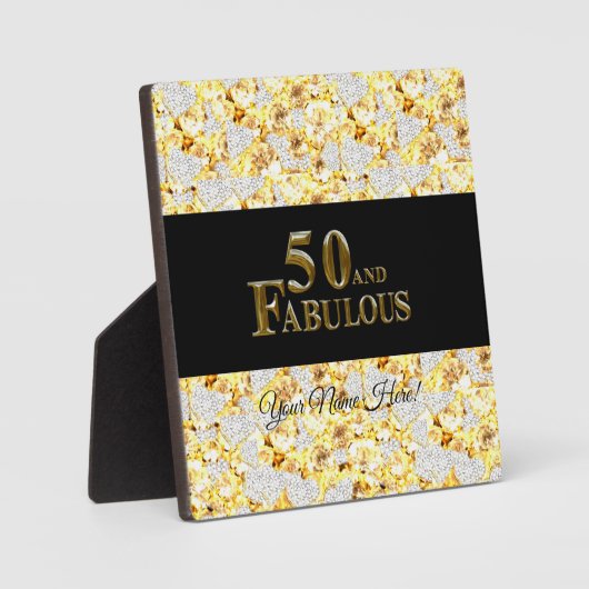 50. Geburtstag Fotoplatte (Vorderseite)