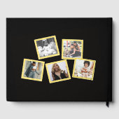 50. Geburtstag Fotos schwarzes Gold Gästebuch (Rückseite)