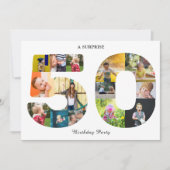 50. Geburtstag Fotovorlage Einladung (Vorderseite)