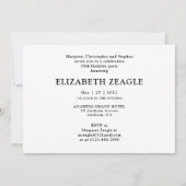 50. Geburtstag Fotovorlage Einladung (Rückseite)