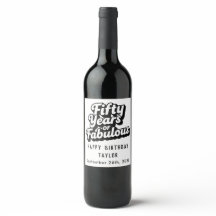 50. Geburtstag Fünfzig Jahre Fabelhaftes Retro-Wei