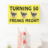 50. GEBURTSTAG-FUNNY CAT BANNER (Insitu)