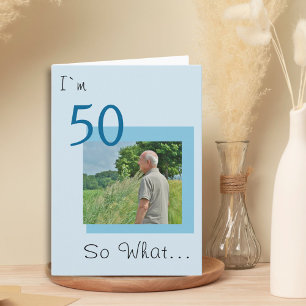 50. Geburtstag Funny Foto Karte