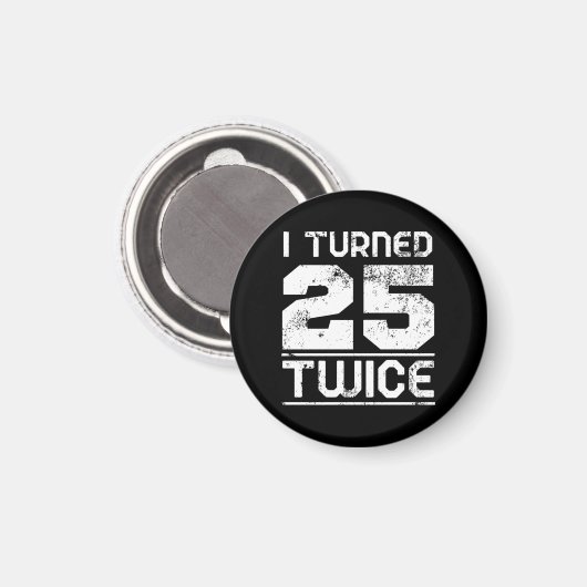 50. Geburtstag Funny Magnet (Vorderseite/Rückseite)