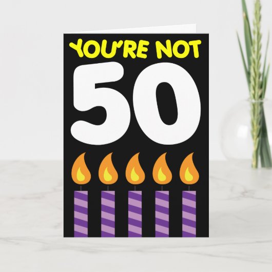 50. Geburtstag Funny Tarif Karte (Vorderseite)