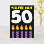 50. Geburtstag Funny Tarif Karte (Gelbe Blume)