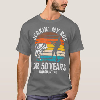 50. Geburtstag für den Fischertag Funny Fishing T-Shirt