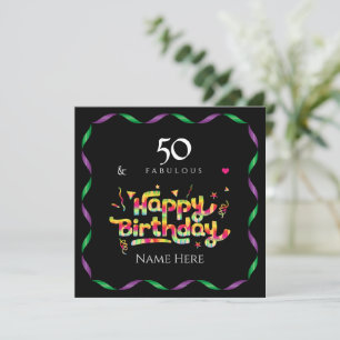 50. Geburtstag für jemanden Fabulous