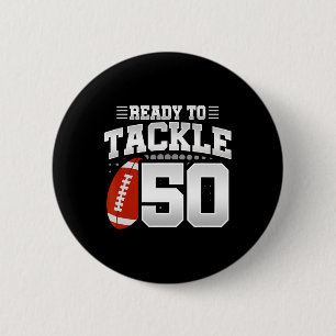 50. Geburtstag - Fußball Geburtstagsparty - 50. Ge Button