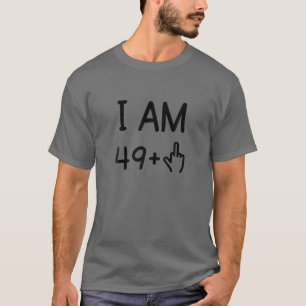 50. Geburtstag Gag Geschenk Idee 49 Middle Finger T-Shirt