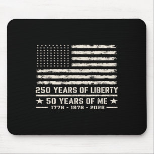 50. Geburtstag Geboren 1976 Amerikanische Flagge 2 Mousepad