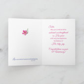 50. Geburtstag, Geburtskreuz, Blume Karte (Innenseite)