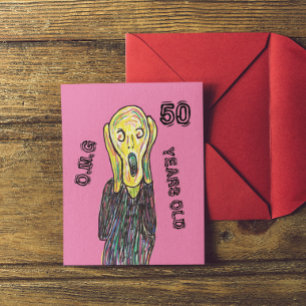 50. Geburtstag Geburtstag jedes Alter   Postkarte