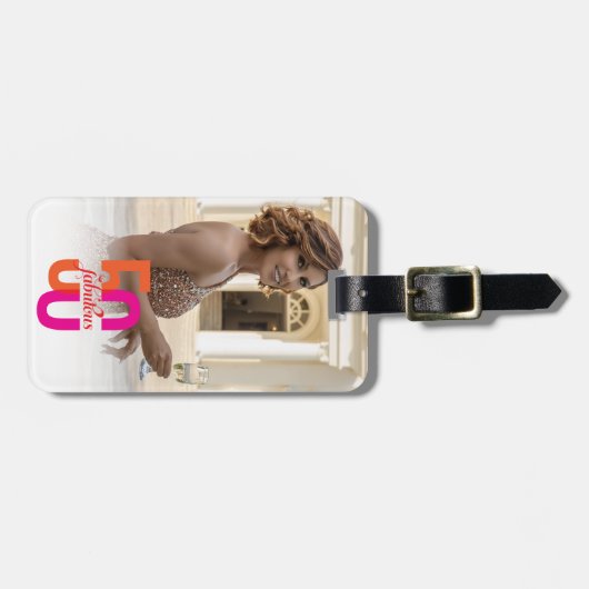 50. Geburtstag Gepäckanhänger (Vorderseite horizontal)