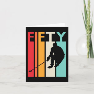 50. Geburtstag Geschenk Vintag Hockey 50 Jahre alt Karte