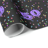 50. Geburtstag Geschenkpapier Wrap Wrapping Papier (Rolleneckpunkt)
