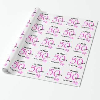 50. Geburtstag Geschenkpapier Wrap Wrapping Papier