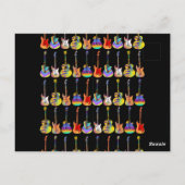 50. Geburtstag Gitarrenrocks 50 Personalisiert Postkarte (Rückseite)