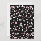 50. Geburtstag, glänzende Glitzer 50. Einladung (Rückseite)