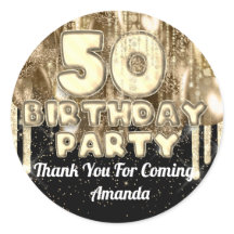 50. Geburtstag Gold BALLONS Vielen Dank für Ihren 