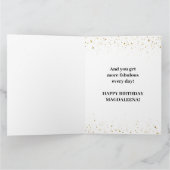 50. Geburtstag Gold Black Freaking Fabulous Jumbo Karte (Innenseite)