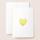 50. Geburtstag Gold Folienkarte (Rückseite mit Umschlag)