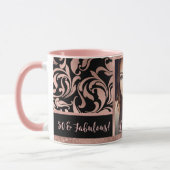 50. Geburtstag Golddamast der 50. Rose Tasse (Links)