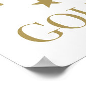 50. Geburtstag Golden Oldie Poster (Ecke)