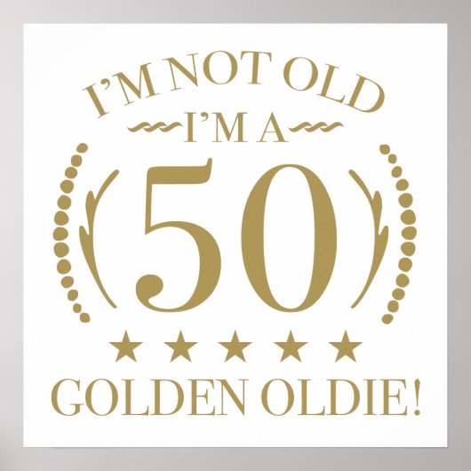 50. Geburtstag Golden Oldie Poster (Vorne)
