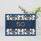 50. Geburtstag, Goldener Film, Einladung (Stehend Vorderseite)