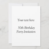 50. Geburtstag, Goldener Film, Einladung (Rückseite)