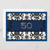 50. Geburtstag, Goldener Film, Einladung (Vorne/Hinten)