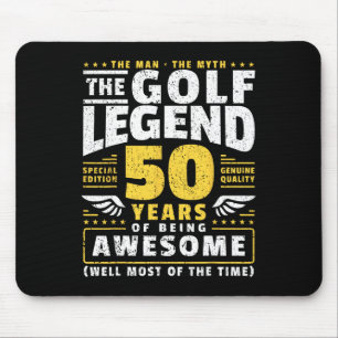 50. Geburtstag Golf Player 50 Jahre alter Golfer Mousepad