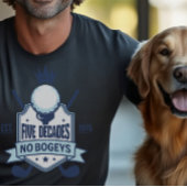 50. Geburtstag Golf Themed No Bogeys T-Shirt