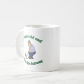 50. Geburtstag Golfer Gag Geschenk Kaffeetasse (Vorderseite Links)