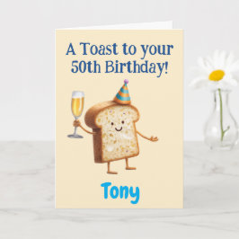 50. Geburtstag Gratulation, Lustiger Toast, Benutz Karte
