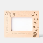 50. Geburtstag Gravur Keepake Rahmen (Vorderseite)