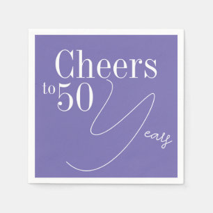 50. Geburtstag Heißt bis 50 Jahre Lila Party Serviette
