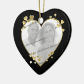 50. Geburtstag Herzstück Foto Keepake Keramik Ornament (Links)
