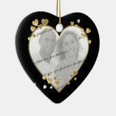 50. Geburtstag Herzstück Foto Keepake Keramikornament (Rechts)