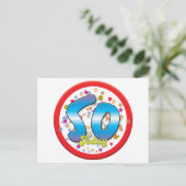 50. Geburtstag heute Postkarte (Stehend Vorderseite)