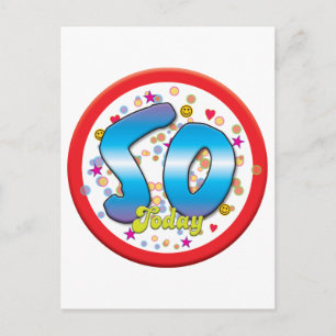 50. Geburtstag heute Postkarte
